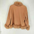 cashmere カシミヤ混 ファー ジャケット レディース M