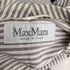 マックスマーラ MAX MARA 白タグ ボーダー リネン シルク混 カシュクール Vネック ラップ 5分袖ブラウス レディース US:0-2