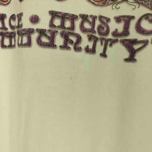 ギルダン GILDAN 00s HEAVY WEIGHT COTTON WOODSTOC 蝶 両面プリント 半袖Tシャツ メンズ import:M