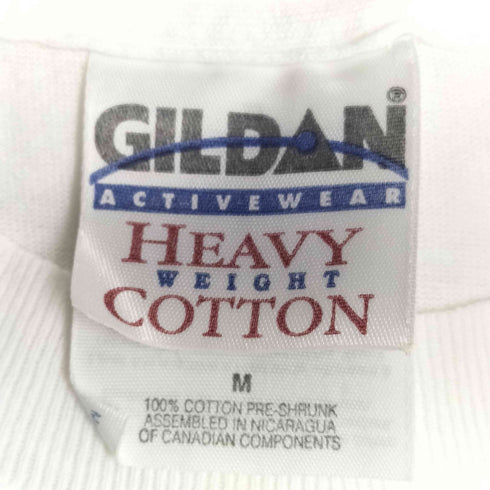 ギルダン GILDAN 00s HEAVY WEIGHT COTTON WOODSTOC 蝶 両面プリント 半袖Tシャツ メンズ import:M