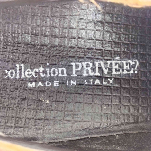 コレクションプリヴェ collection PRIVEE? 型押しレザープレーントゥドレスシューズ レディース EUR:39