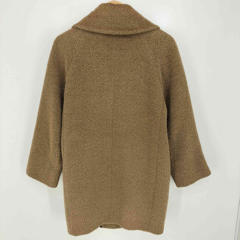 マックスマーラステュディオ MAX MARA STUDIO アルパカ ウール混 ビッグカラー シャギーコート レディース US:0-2