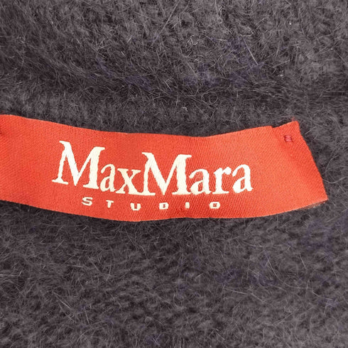 マックスマーラステュディオ MAX MARA STUDIO アンゴラ ウール混 ポコポコ シャギー ワンボタン カーディガン レディース import:S