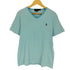 ポロラルフローレン POLO RALPH LAUREN CUSTOM SLIM FIT ポニー刺繍 ボーダー Vネック 半袖 Tシャツ メンズ L