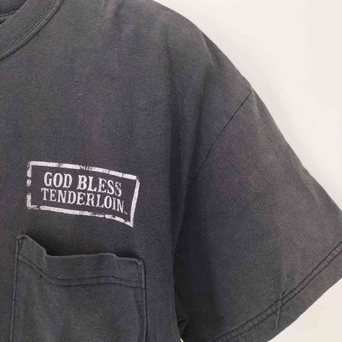 テンダーロイン TENDERLOIN 08ss GOD BLESS ボックスロゴプリント 半袖Tシャツ メンズ JPN:M