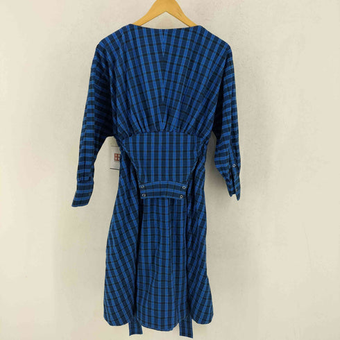ビューティフルピープル beautiful people Double Eend Tartan Ox Dolman Sleeve Dress ダブル エンド タータン チェック オックス ドルマンスリーブ ワンピース レディース 34