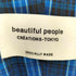 ビューティフルピープル beautiful people Double Eend Tartan Ox Dolman Sleeve Dress ダブル エンド タータン チェック オックス ドルマンスリーブ ワンピース レディース 34