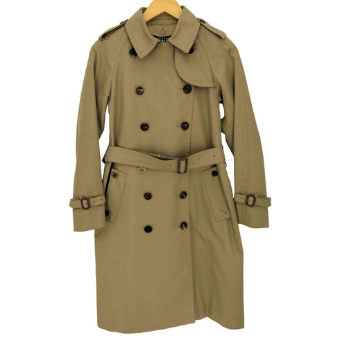 アクアスキュータム AQUASCUTUM ウールチェックライナー付 トレンチコート レディース US:4