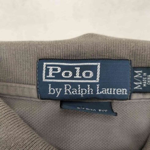ポロバイラルフローレン Polo by RALPH LAUREN COSTOM FIT ポニー刺繍 鹿の子 ポロシャツ メンズ M