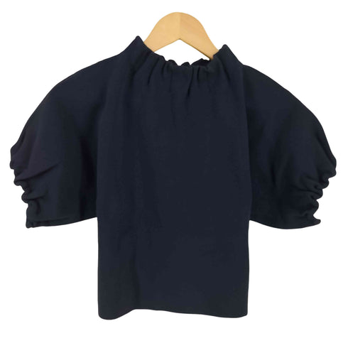 ザラ ZARA パフスリーブ ギャザーニット トップス レディース S