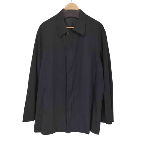 ワイズフォーメン Ys for men 90-00S shirts シワ加工 ウールギャバジン スウィングトップ フロントジップ メンズ JPN:L