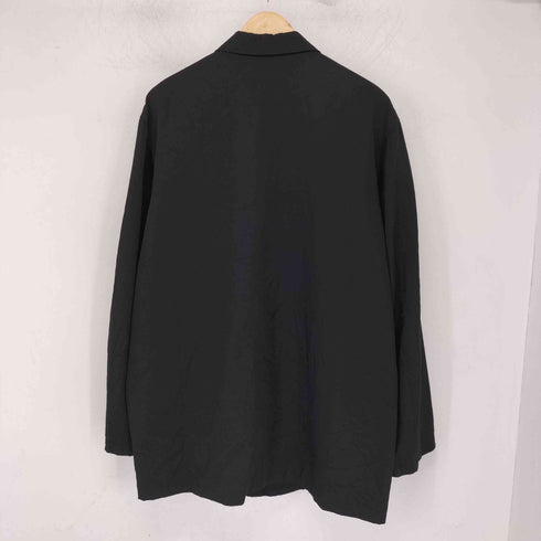 ワイズフォーメン Ys for men 90-00S shirts シワ加工 ウールギャバジン スウィングトップ フロントジップ メンズ JPN:L