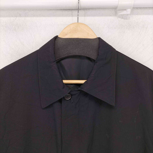 ワイズフォーメン Ys for men 90-00S shirts シワ加工 ウールギャバジン スウィングトップ フロントジップ メンズ JPN:L