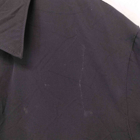 ワイズフォーメン Ys for men 90-00S shirts シワ加工 ウールギャバジン スウィングトップ フロントジップ メンズ JPN:L
