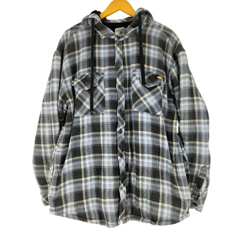 ディッキーズ Dickies 裏ボア フーデットネルシャツ メンズ JPN:XL