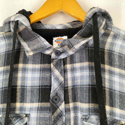 ディッキーズ Dickies 裏ボア フーデットネルシャツ メンズ JPN:XL