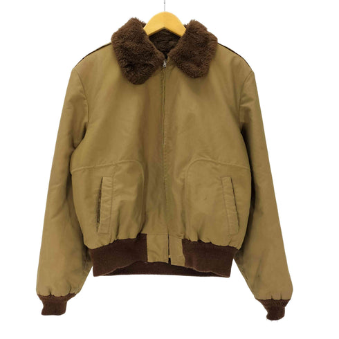 50-60S VINTAGE B-15 TYPE ヴィンテージ 裏ボア フライト ジャケット ブルゾン 棒TALON ジップ メンズ