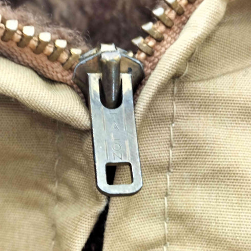 50-60S VINTAGE B-15 TYPE ヴィンテージ 裏ボア フライト ジャケット ブルゾン 棒TALON ジップ メンズ