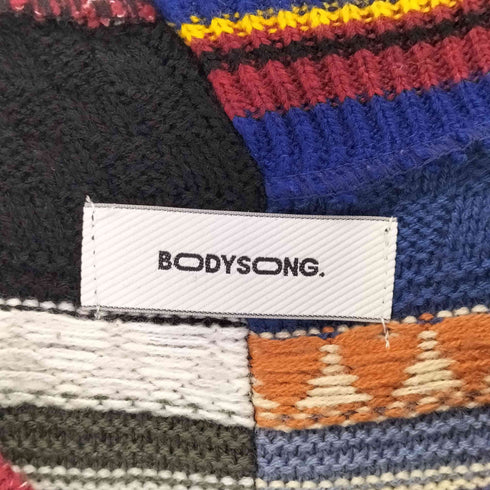 ボディソング BODY SONG. TWISTKNITV MIX ニットベスト レディース