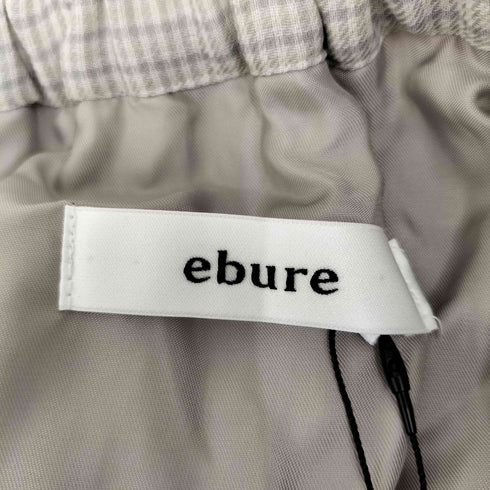 エブール ebure チェック プリーツスカート レディース 36