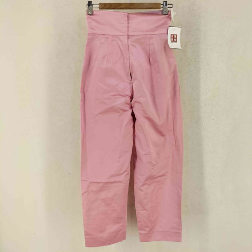 マークジェイコブス MARC JACOBS RUNWAY 9.12.2018 ランウェイ 9.12.28 シルク100 バックジップ ハイウエスト 3タック テーパードパンツ レディース 00
