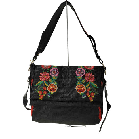 デシグアル Desigual Floral Woven Messenger 花刺繍 ショルダーバッグ レディース