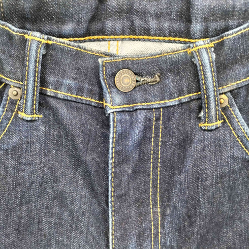 リーバイス Levis 505 後染め レギュラーストレート ジーンズ 濃紺 メンズ W33 L32