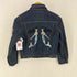 マークジェイコブス MARC JACOBS Denim Contrast Stitch Pin Charms Sequin Mermaid Jacket デニム コントラスト スティッチ ピン チャームズ スパンコール マーメイド ジャケット Y2K レディース S