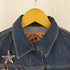 マークジェイコブス MARC JACOBS Denim Contrast Stitch Pin Charms Sequin Mermaid Jacket デニム コントラスト スティッチ ピン チャームズ スパンコール マーメイド ジャケット Y2K レディース S