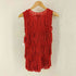 ボッテガヴェネタ BOTTEGA VENETA Tassel Trim Top タッセル トリム トップ フリンジ ノースリーブ カットソー レディース S