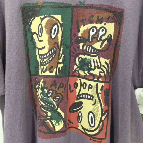 ナイキエーシージー NIKE ACG 90S OLD MADE IN USA USA製 初期 アーティスト コラボ グラフィック プリント ボックス Tシャツ メンズ import:XL
