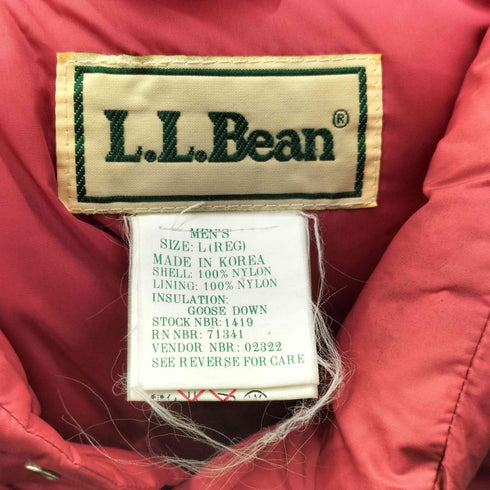エルエルビーン L.L.Bean 90S グース ダウンベスト メンズ JPN:L