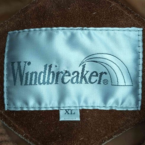ウィンドブレーカー WINDBREAKER 90s ニット切替 スウェードジップアップブルゾン メンズ import:XL