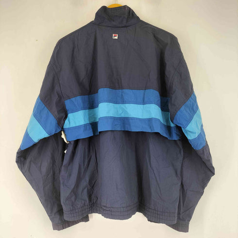 フィラ FILA ロゴ刺繍 ジップアップナイロンジャケット メンズ JPN:M