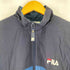 フィラ FILA ロゴ刺繍 ジップアップナイロンジャケット メンズ JPN:M