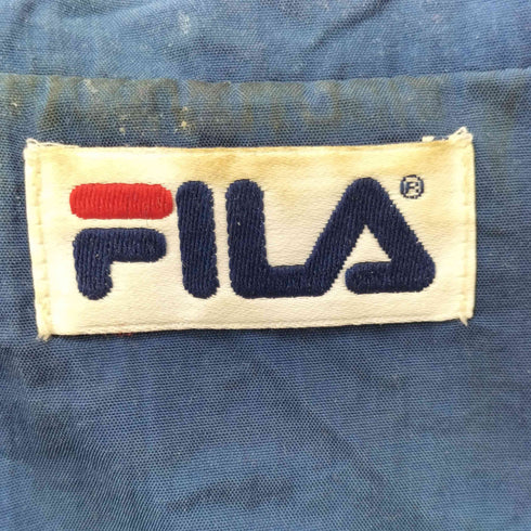 フィラ FILA ロゴ刺繍 ジップアップナイロンジャケット メンズ JPN:M