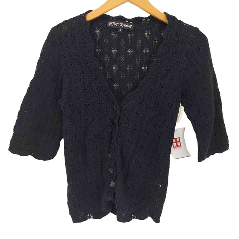 BETSEY JOHNSON ベッツィ・ジョンソン 七分袖 ニットカーディガン レディース import:S