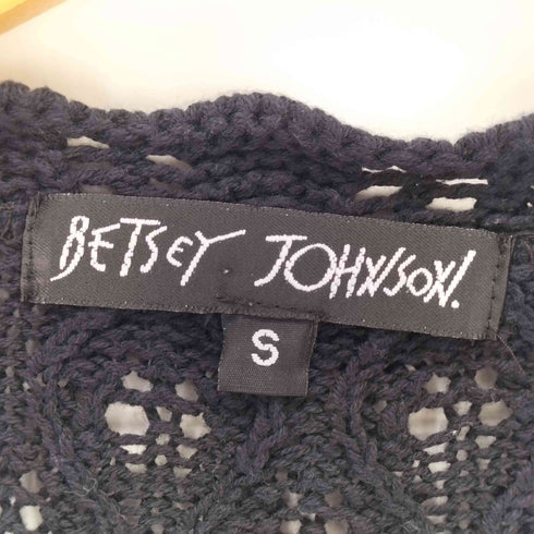 BETSEY JOHNSON ベッツィ・ジョンソン 七分袖 ニットカーディガン レディース import:S