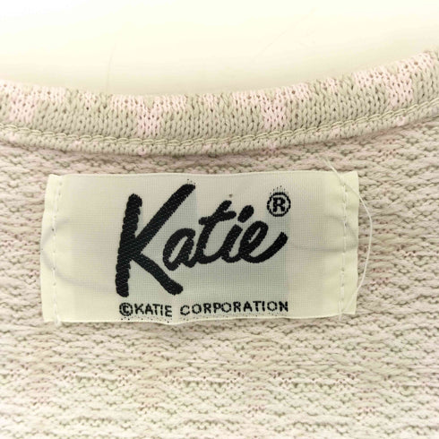ケイティ Katie フラワーデザイン ルーズネック ワンピース レディース