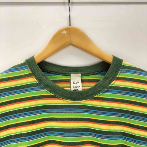ギャップ Gap 90S OLD マルチ ボーダー Tシャツ メンズ import:L