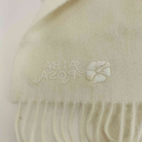ALBA ROSA アルバローザ カシミヤ混 ロゴ刺繍 マフラー Y2K レディース