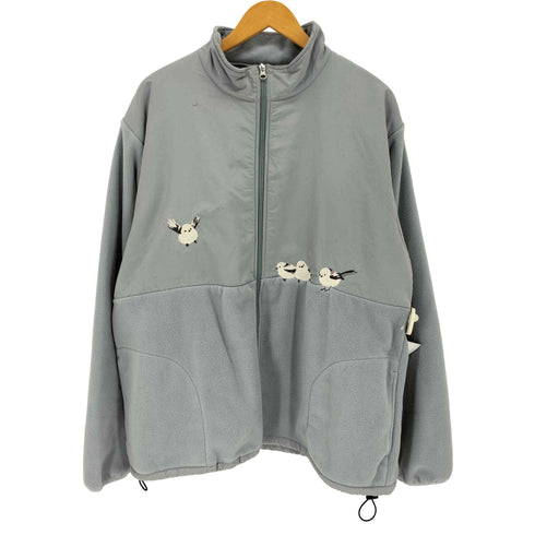 グラニフ graniph シマエナガ フリースジップ ブルゾン レディース import:XL