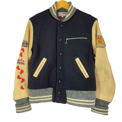 ハリウッドランチマーケット HOLLYWOOD RANCH MARKET 袖レザー スタジャン メンズ JPN:1