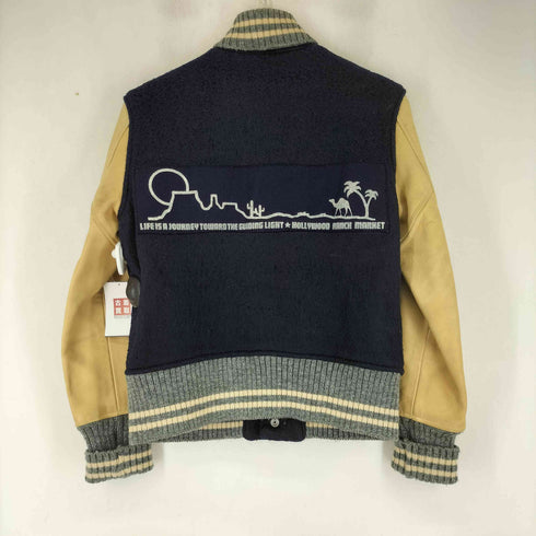 ハリウッドランチマーケット HOLLYWOOD RANCH MARKET 袖レザー スタジャン メンズ JPN:1