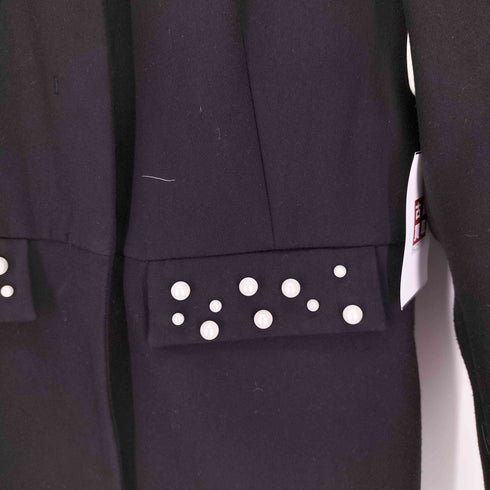 ザラ ZARA パール ノーカラージャケット レディース import:L
