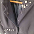 ザラ ZARA パール ノーカラージャケット レディース import:L