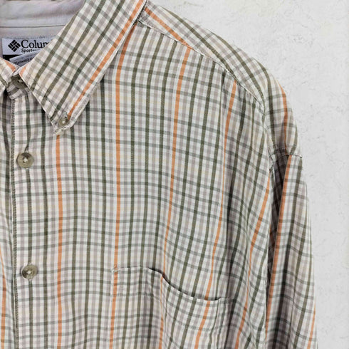コロンビアスポーツウェア Columbia Sportswear 00S コットン 長袖 ボタンダウン シャツ メンズ XXL
