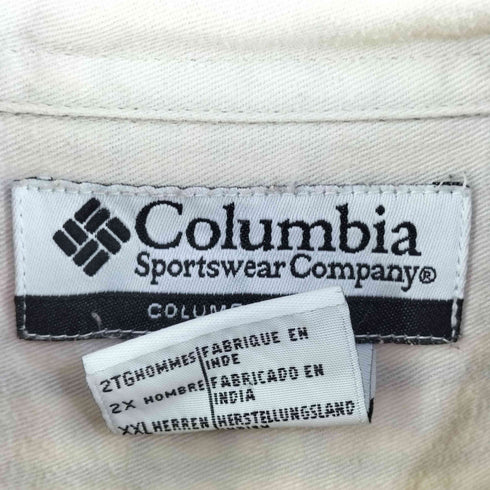 コロンビアスポーツウェア Columbia Sportswear 00S コットン 長袖 ボタンダウン シャツ メンズ XXL
