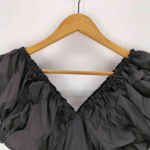Crayme クレイミー Puff Shoulder Flare Dress パフショルダー フレア ドレス sweet レディース FREE