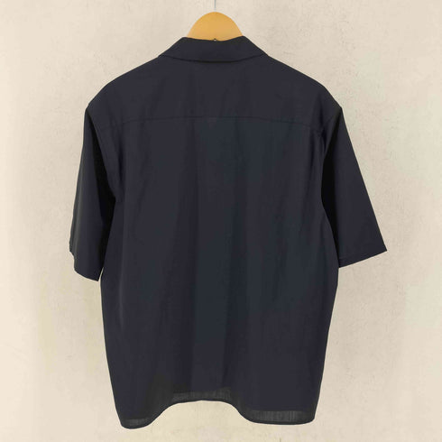 グリーンレーベルリラクシング GREEN LABEL RELAXING ウォッシャブルトロ 半袖 オープンカラー シャツ メンズ L
